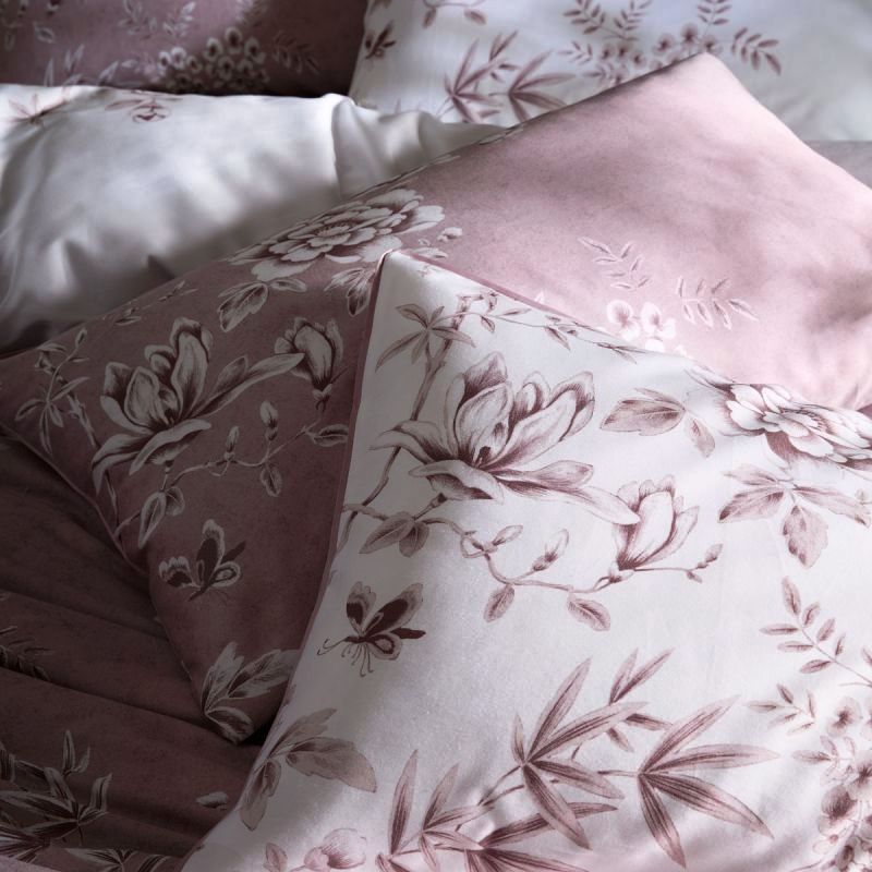 Набір односпальної постілі з принтом гліцинії ROWSHAM GARDEN SG 137*200, 50*75 set of-1 (Dark Blush)